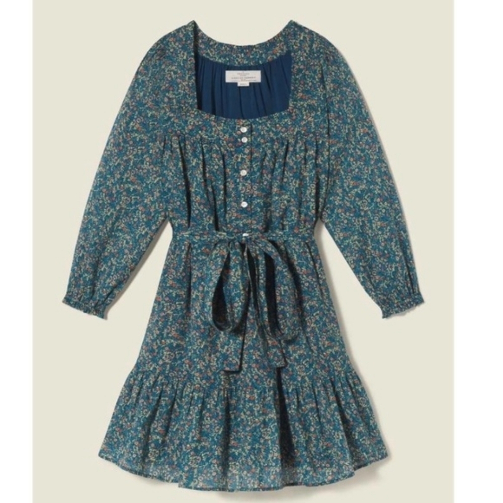 NWT Trovata Floral Mini Cotton Vintage Prairie Boho Style Tiered Taylor Dress M